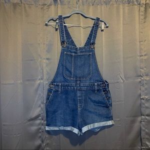 Old Navy Denim Overall Shorts